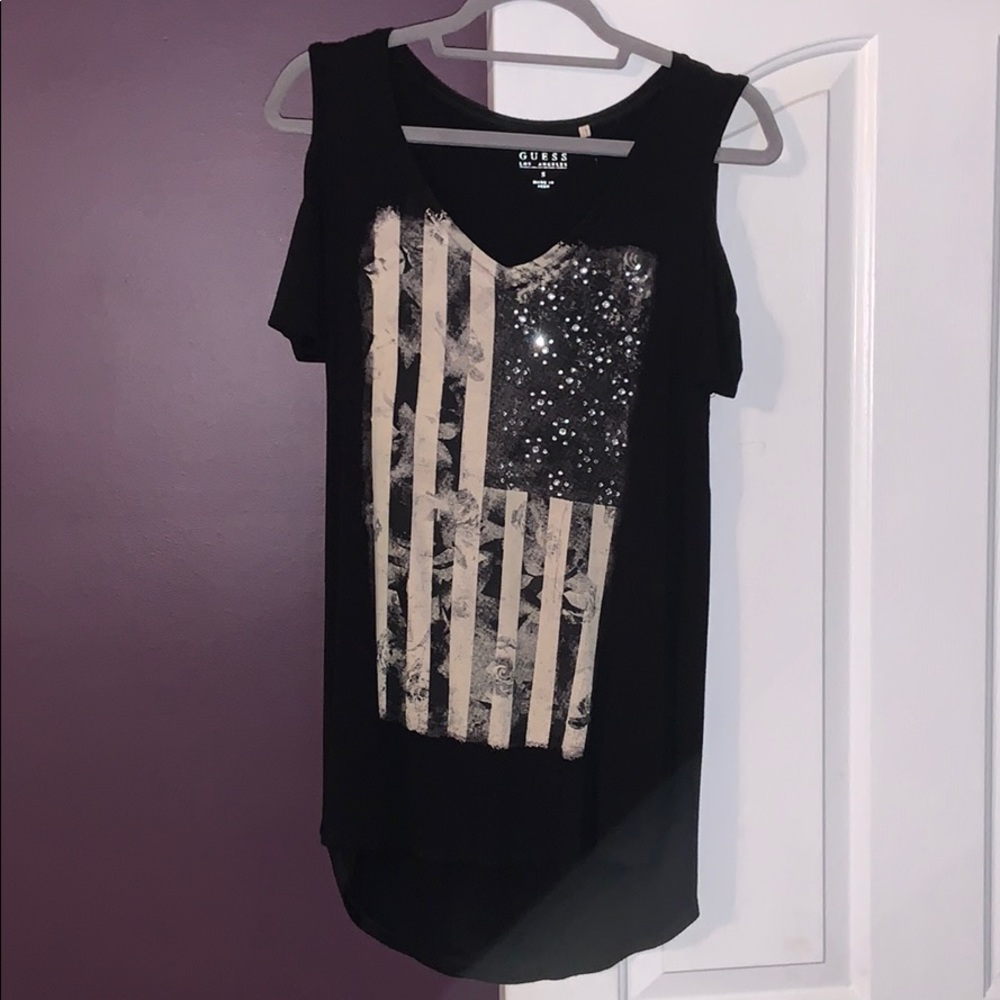 Guess cold shoulder top